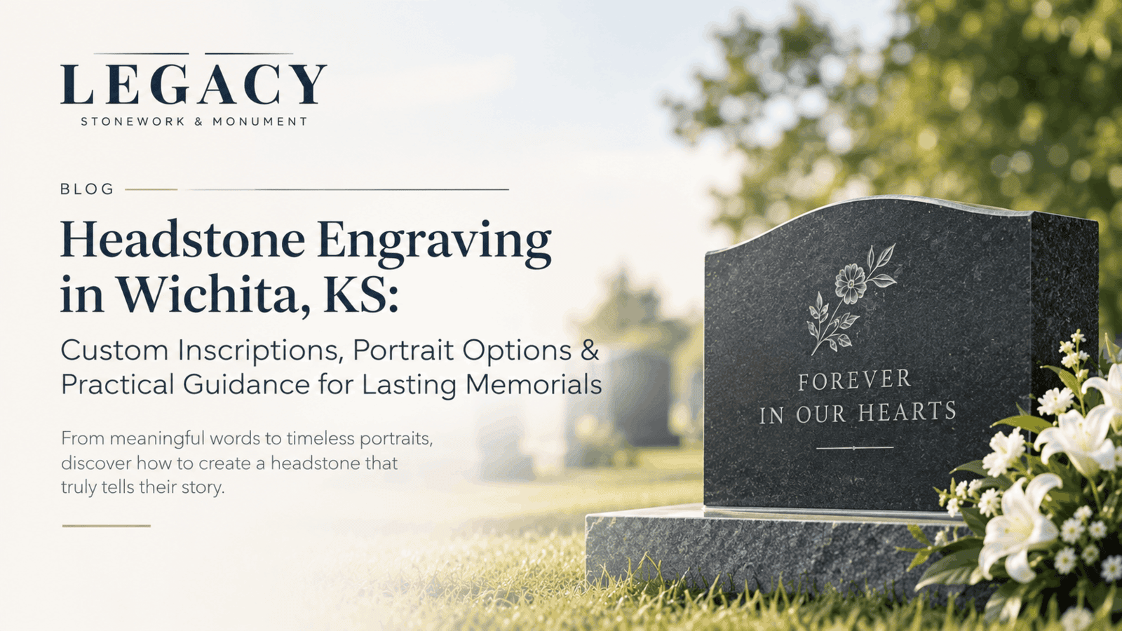 Headstone Engraving in Wichita, KS: Custom Inscriptions, Portrait Options & Practical Guidance for Lasting Memorials